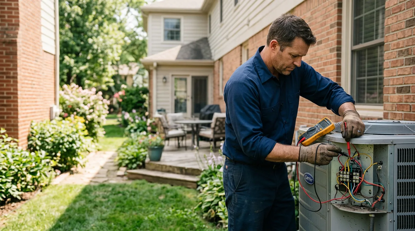 HVAC technician working near Lovington, NM